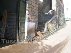Il fango per le strade di Canepina