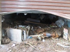 Fango e detriti nei garage di Canepina