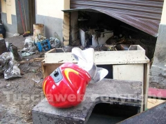 Fango e detriti nei garage di Canepina