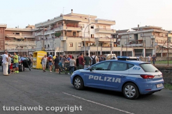 Viterbo - Caos al Pilastro, intervento di carabinieri e polizia