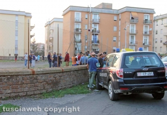 Viterbo - Caos al Pilastro, intervento di carabinieri e polizia