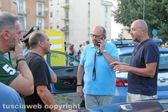 Viterbo - Caos al Pilastro, intervento di carabinieri e polizia