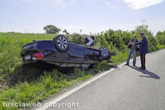 Montefiascone - Cappotta con l'auto, muore 40enne