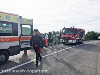 Montefiascone - Cappotta con l'auto, muore 40enne