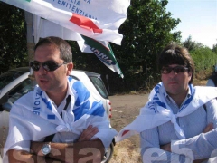 Protesta davanti al carcere