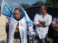 Protesta davanti al carcere