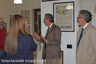 Carlo Pasquali nella redazione di Tusciaweb