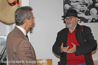 Carlo Pasquali nella redazione di Tusciaweb