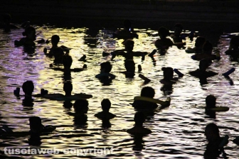 Carlo Verdone alle Terme dei papi