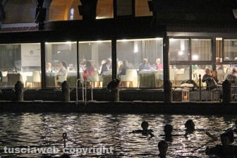 Carlo Verdone alle Terme dei papi