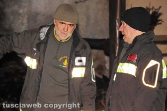 Casa in fiamme in strada Ciavalletta