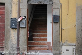 Viterbo - Casa in fiamme in via Lucchi