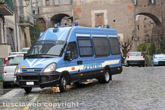La manifestazione di Casapound - Le forze dell'ordine