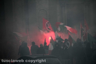 CasaPound in piazza da sola