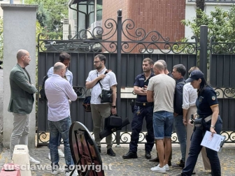Viterbo - Caso Cristiani - Sopralluogo a viale Trieste