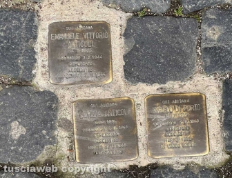 Viterbo - Celebrazioni Giornata della memoria - Le pietre d'inciampo
