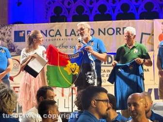 Viterbo - Cena dei facchini a piazza San Lorenzo - Seconda serata - La squadra di rugby Lions Alto Lazio