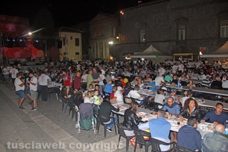 Facchini di santa Rosa - Cene in piazza 2016