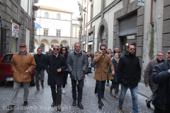 La protesta dei commercianti del centro