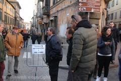 La protesta dei commercianti del centro