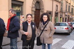 La protesta dei commercianti del centro