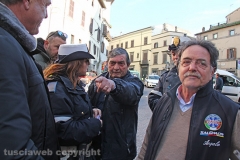 La protesta dei commercianti del centro