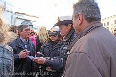 La protesta dei commercianti del centro