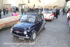 La calza dei record sfila in città