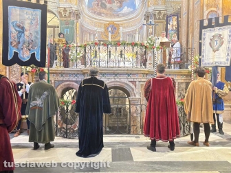 Nepi - Palio dei Borgia - Cerimonia dei ceri e benedizione del drappo