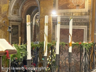 Nepi - Palio dei Borgia - Cerimonia dei ceri e benedizione del drappo