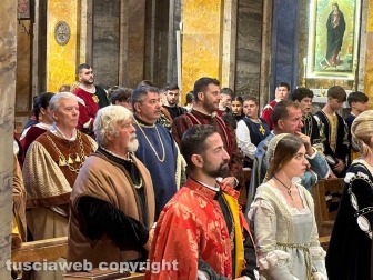 Nepi - Palio dei Borgia - Cerimonia dei ceri e benedizione del drappo