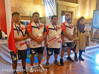 Viterbo - Delegazione cilena campionato mondiale long casting