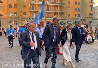 Viterbo - Sfilata atleti e autorità per il campionato mondiale long casting