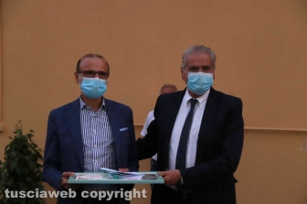 Viterbo - Cerimonia per ringraziare gli operatori sanitari del Belcolle