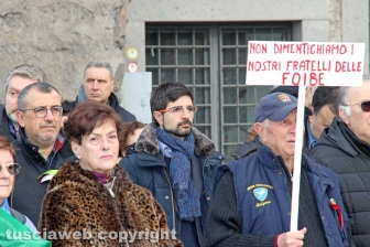 Cerimonia in ricordo delle foibe