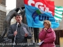 Cgil, Cisl e Uil a piazza della Repubblica
