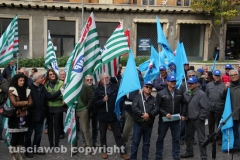 La manifestazione dei sindacati