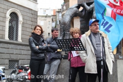 La manifestazione dei sindacati