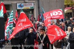 La manifestazione dei sindacati