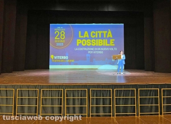 Viterbo - Teatro dell’Unione - L’incontro a un anno dalla vittoria delle elezioni comunali di Chiara Frontini