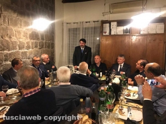 Christian Solinas a cena nella Tuscia