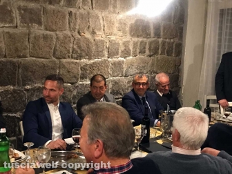 Christian Solinas a cena nella Tuscia