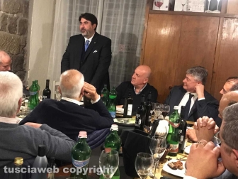 Christian Solinas a cena nella Tuscia