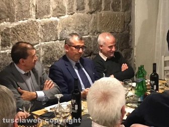 Christian Solinas a cena nella Tuscia