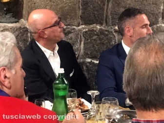 Christian Solinas a cena nella Tuscia