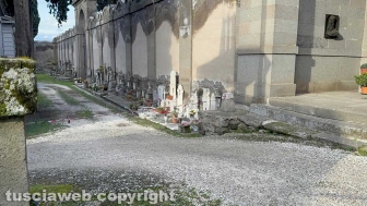 Viterbo - Cimitero di San Lazzaro, area a rischio crollo
