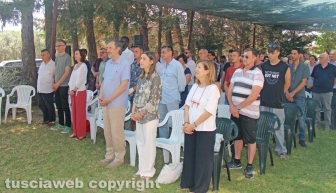 Viterbo - Claudia Koll alla comunità della Quercia