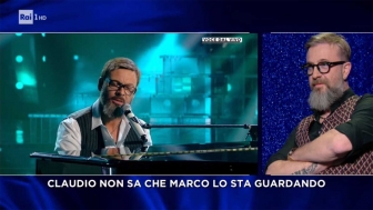 Tali e quali - Marco Masini guarda l'esibizione di Claudio Sacco