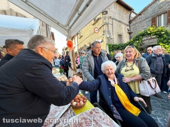 Viterbo - Colazione di Pasqua a Pianoscarano - Il vescovo Orazio Francesco Piazza