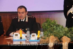 La conferenza stampa dei carabinieri